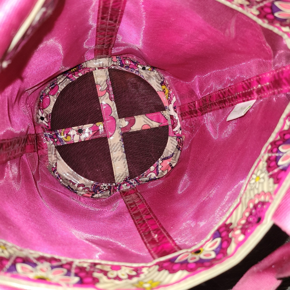 Vera Bradley Pink Paisley Meets Plaid  Shower Caddy /tote Retired - Picture 11 of 12